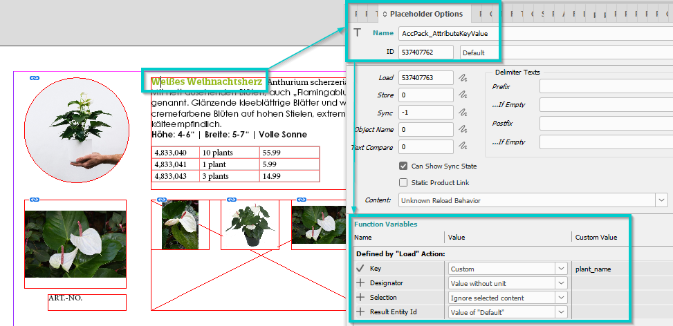 Result attribute key value