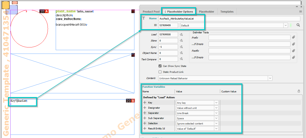 Placeholder Options configuration