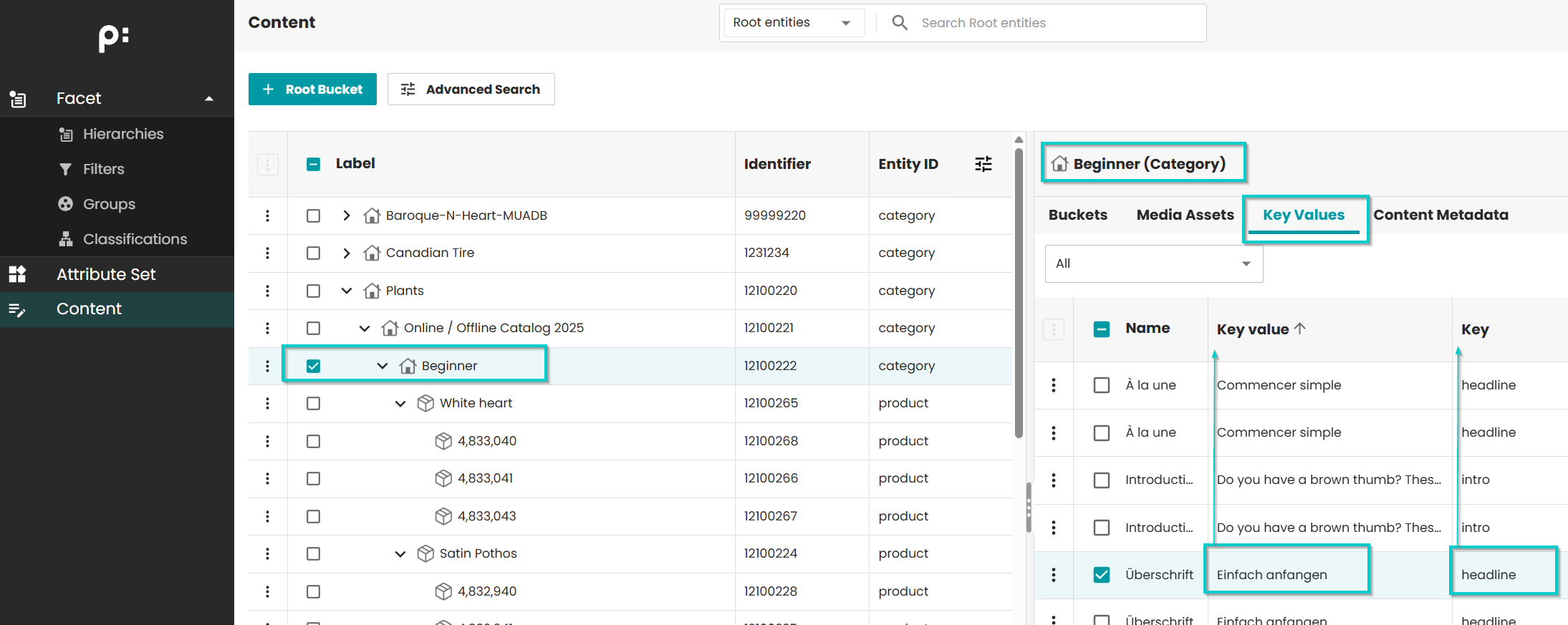Parameter in admin