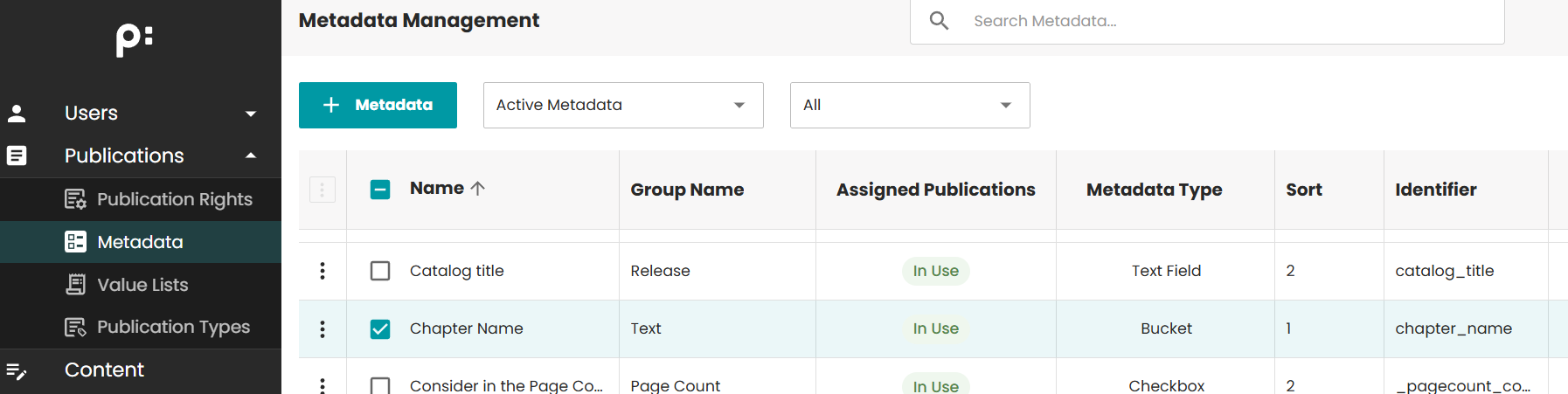 Parameter in admin