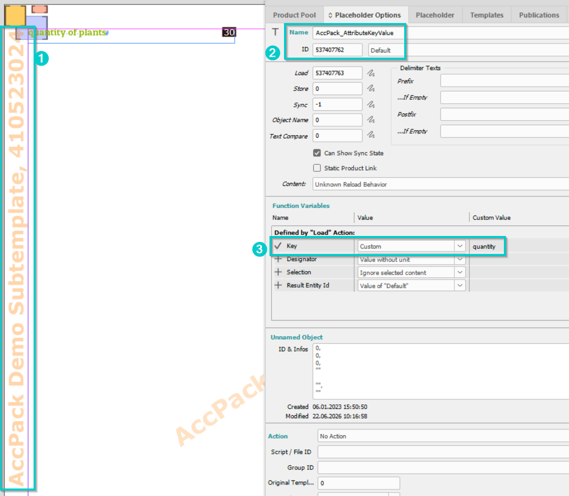 Subtemplate Placeholder options