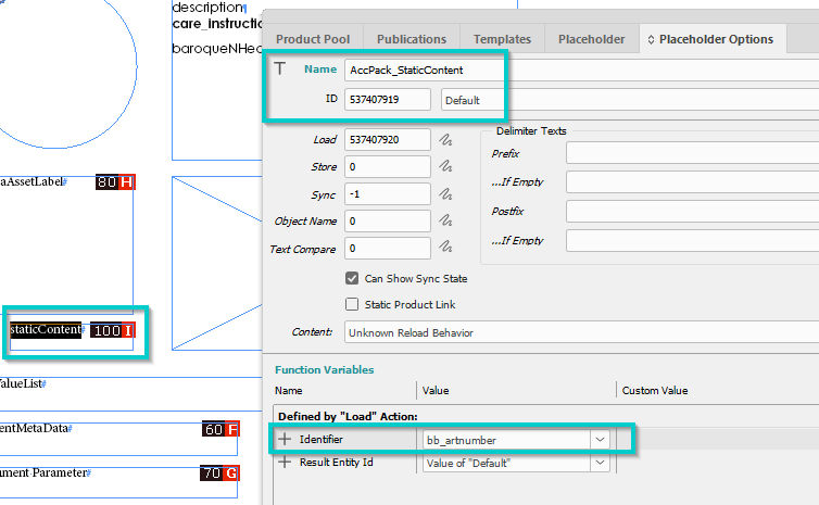 Placeholder Options configuration