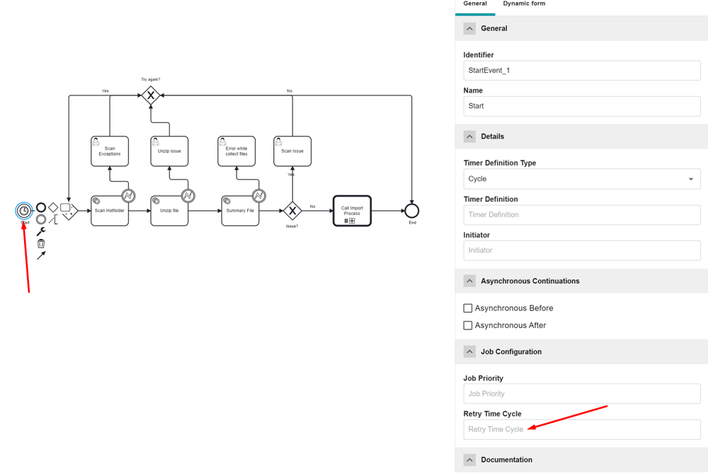 Timer configuration in Camunda