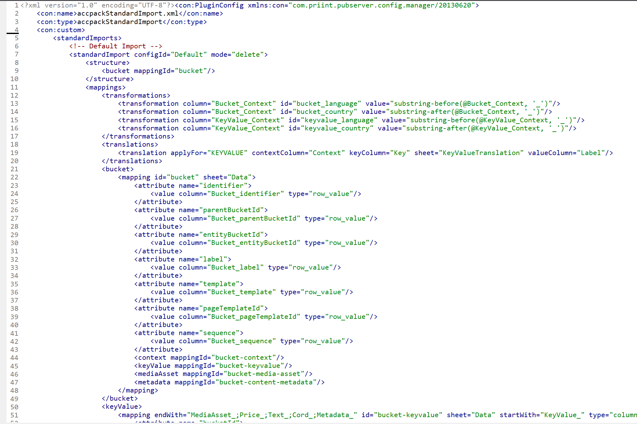 ISON import config