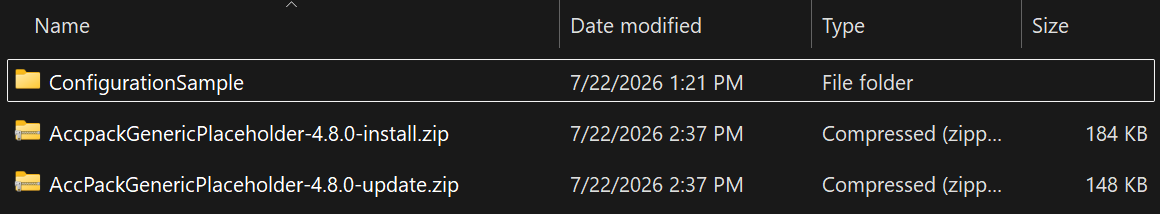 Deployment package