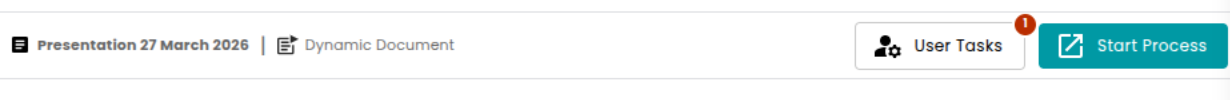 User task button